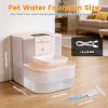 Smart Pet Water Fountain Automatic Cat Water Dispenser 4.5L Cordless Rechargeable Dog Water Fountain Self-Refill with 3 Adjustable Volume 3 Time Inter