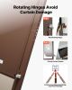 Dog Door for Sliding Glass Door, 75 7/8 to 80 11/16 in Adjustable Height, Aluminum Alloy Frame with Rotating Hinges, Lock Design